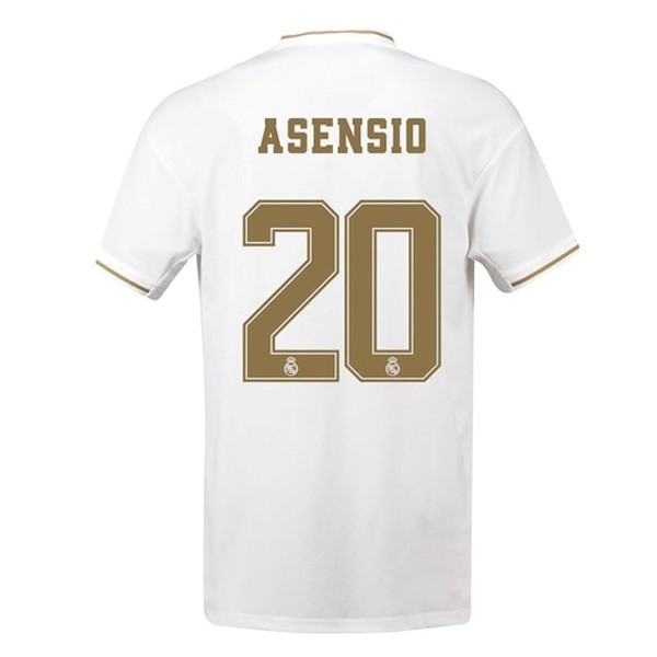 Camiseta Real Madrid NO.20 Asensio Replica Primera Ropa 2019/20 Blanco